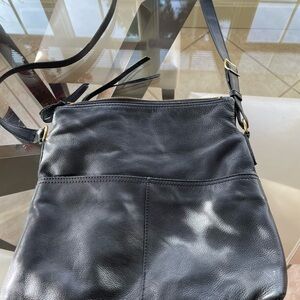 Black Leather Crossbody Bag